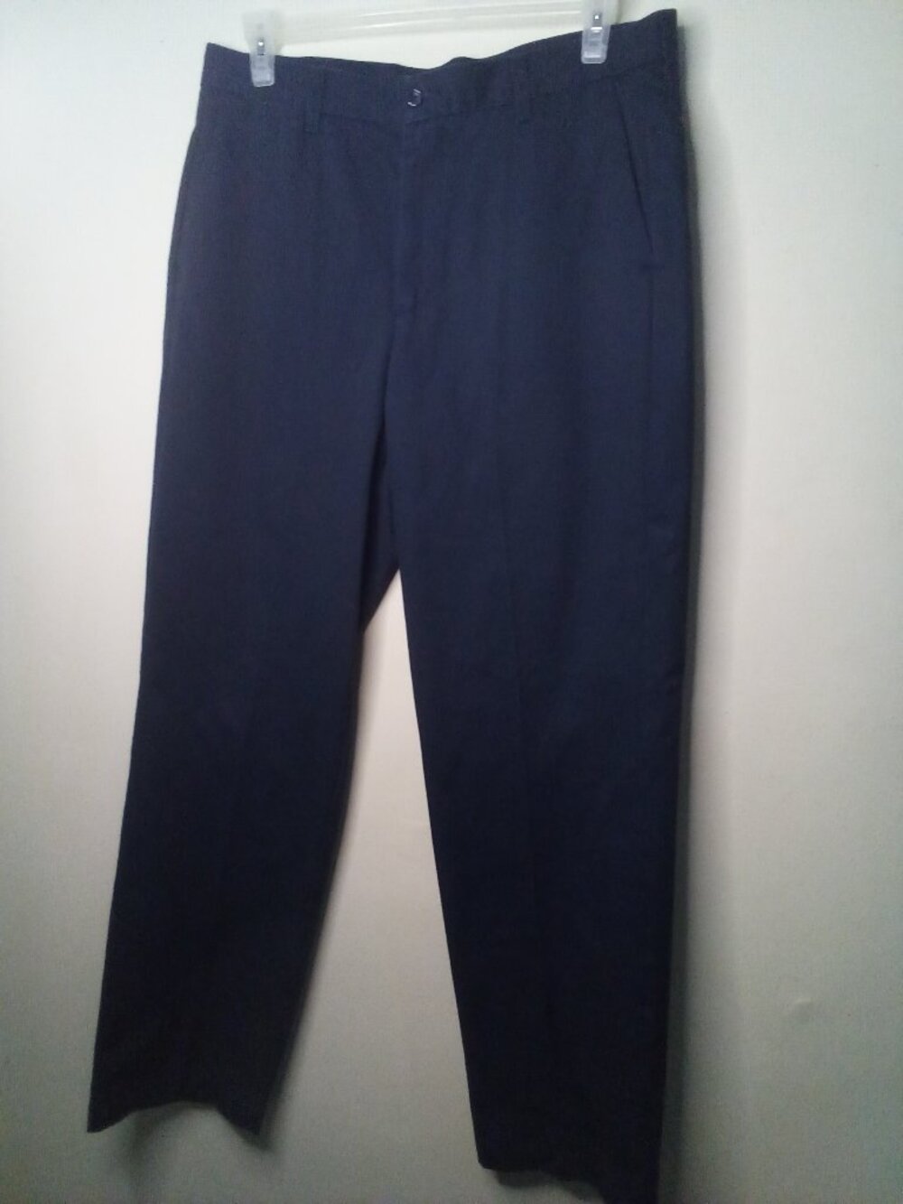 Dockers Pants Men 36 x 32 No Wrinkle Twill Classic Work Blue